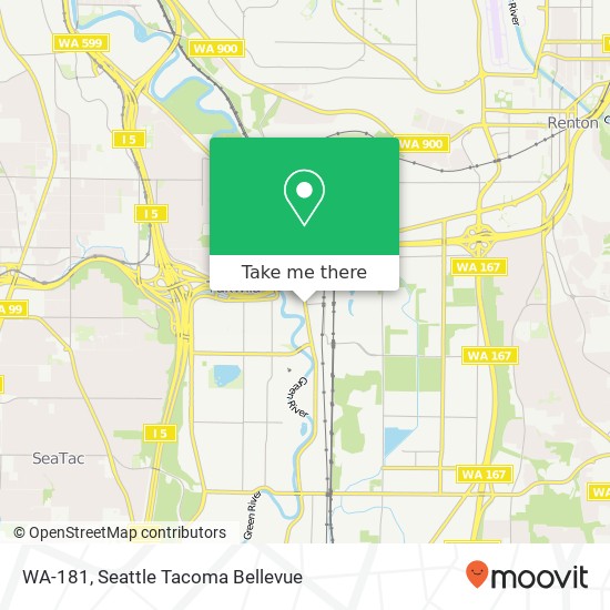 Mapa de WA-181, Tukwila, WA 98188