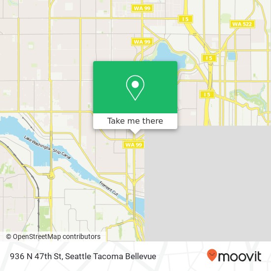 Mapa de 936 N 47th St, Seattle, WA 98103