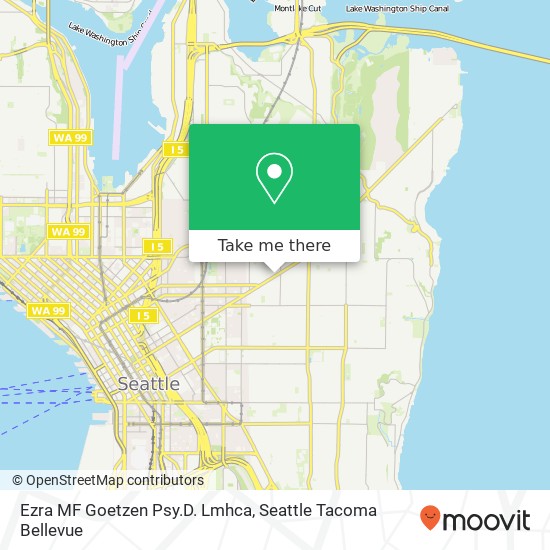 Mapa de Ezra MF Goetzen Psy.D. Lmhca, 1812 E Madison St