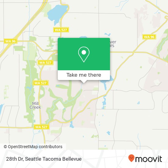 Mapa de 28th Dr, Mill Creek, WA 98012