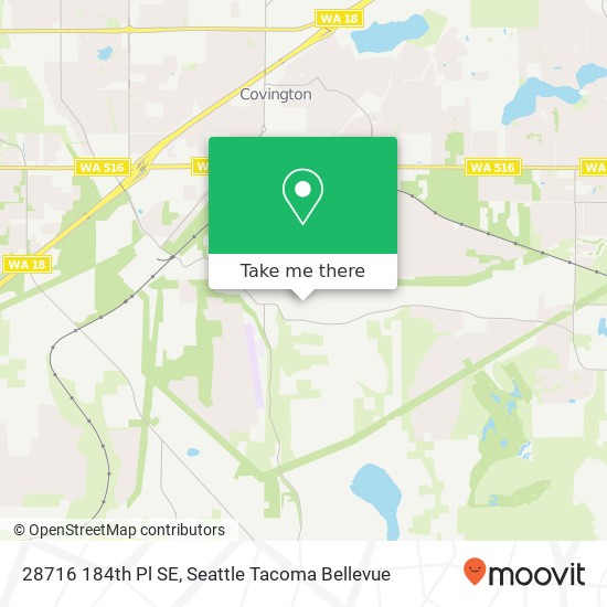 Mapa de 28716 184th Pl SE, Kent, WA 98042