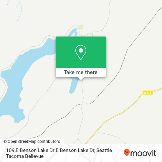Mapa de 109,E Benson Lake Dr E Benson Lake Dr, Grapeview, WA 98546