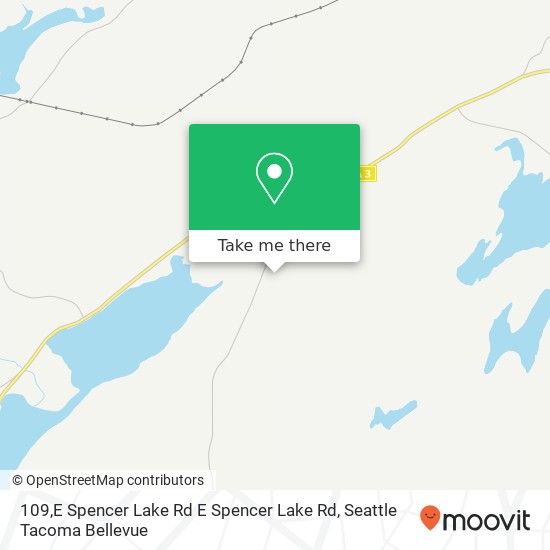 Mapa de 109,E Spencer Lake Rd E Spencer Lake Rd, Shelton, WA 98584