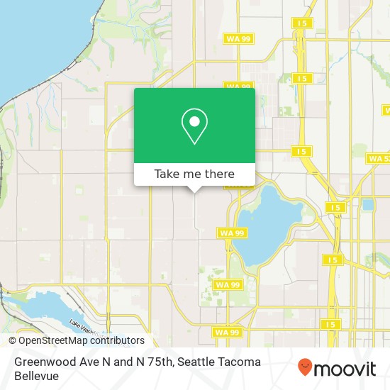 Greenwood Ave N and N 75th, Seattle, WA 98103 map