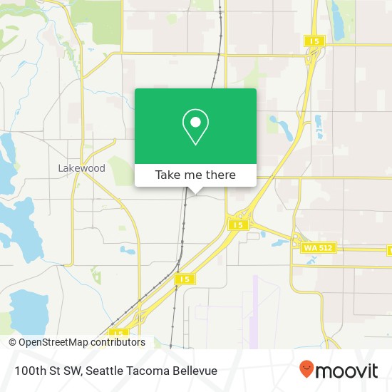 Mapa de 100th St SW, Lakewood, WA 98499