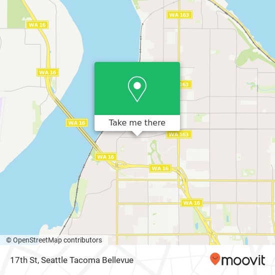 Mapa de 17th St, Tacoma, WA 98406