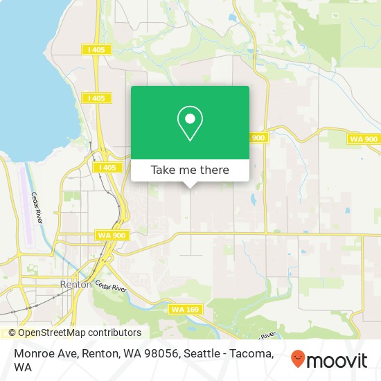 Monroe Ave, Renton, WA 98056 map