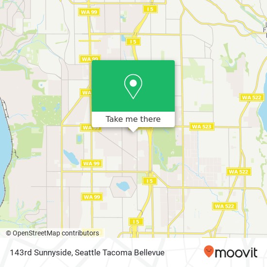Mapa de 143rd Sunnyside, Seattle, WA 98133