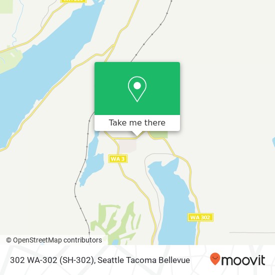 Mapa de 302 WA-302 (SH-302), Belfair, WA 98528