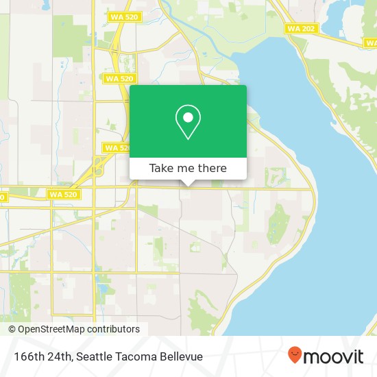 166th 24th, Bellevue, WA 98008 map