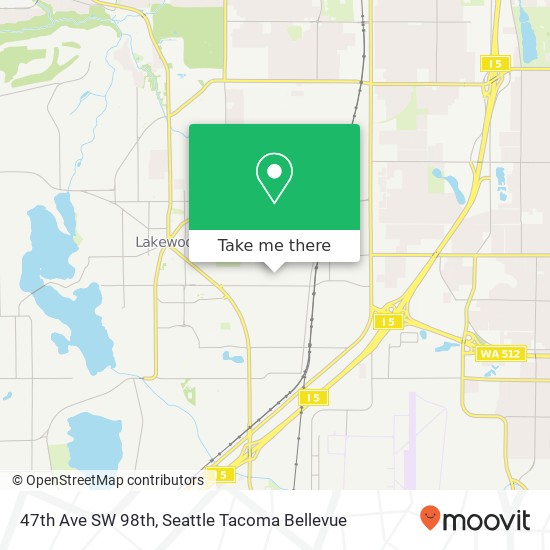 47th Ave SW 98th, Lakewood, WA 98499 map