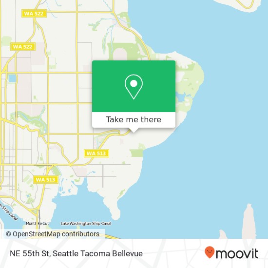 NE 55th St, Seattle, WA 98105 map