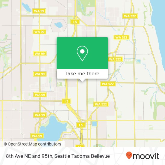 Mapa de 8th Ave NE and 95th, Seattle, WA 98115