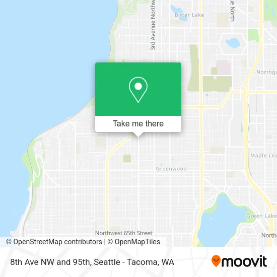 Mapa de 8th Ave NW and 95th