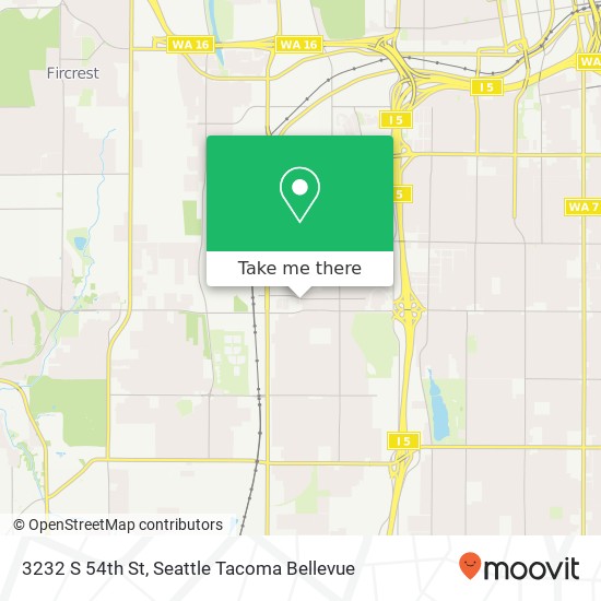 3232 S 54th St, Tacoma, WA 98409 map
