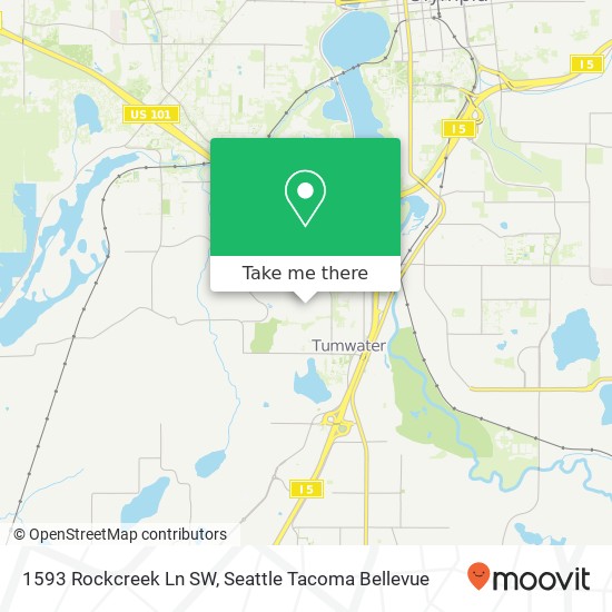 Mapa de 1593 Rockcreek Ln SW, Tumwater, WA 98512