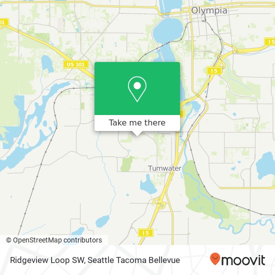 Mapa de Ridgeview Loop SW, Tumwater, WA 98512