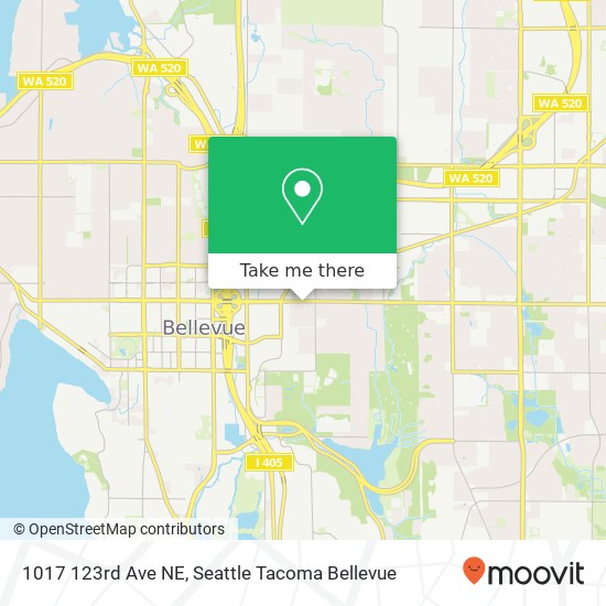 1017 123rd Ave NE, Bellevue, WA 98005 map