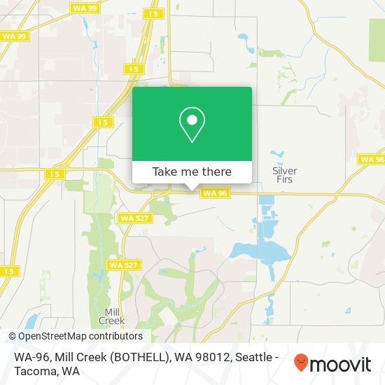 WA-96, Mill Creek (BOTHELL), WA 98012 map