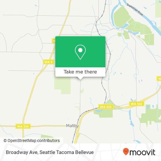 Broadway Ave, Snohomish, WA 98296 map