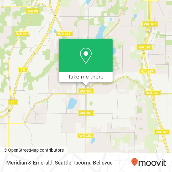 Mapa de Meridian & Emerald, Milton, WA 98354