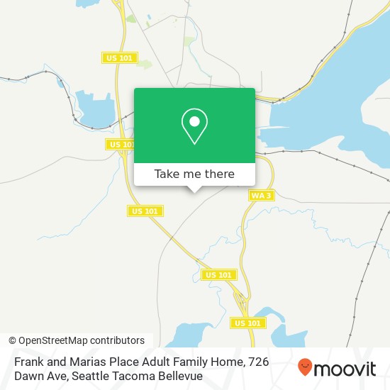 Frank and Marias Place Adult Family Home, 726 Dawn Ave map