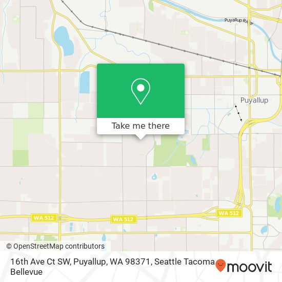 16th Ave Ct SW, Puyallup, WA 98371 map