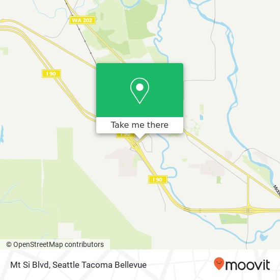 Mapa de Mt Si Blvd, North Bend, WA 98045