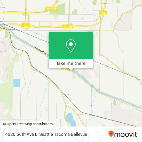 Mapa de 4020 56th Ave E, Puyallup, WA 98371