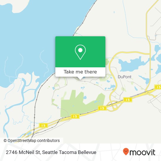 Mapa de 2746 McNeil St, Dupont, WA 98327