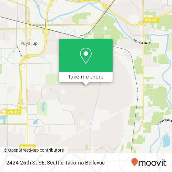 Mapa de 2424 26th St SE, Puyallup, WA 98374