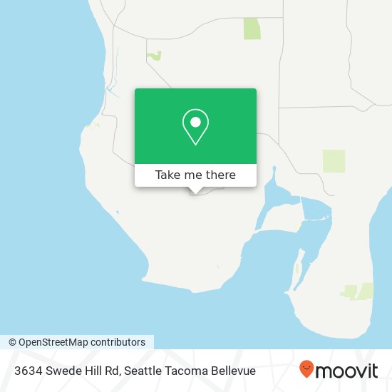 Mapa de 3634 Swede Hill Rd, Clinton, WA 98236