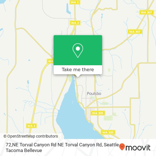 72,NE Torval Canyon Rd NE Torval Canyon Rd, Poulsbo, WA 98370 map