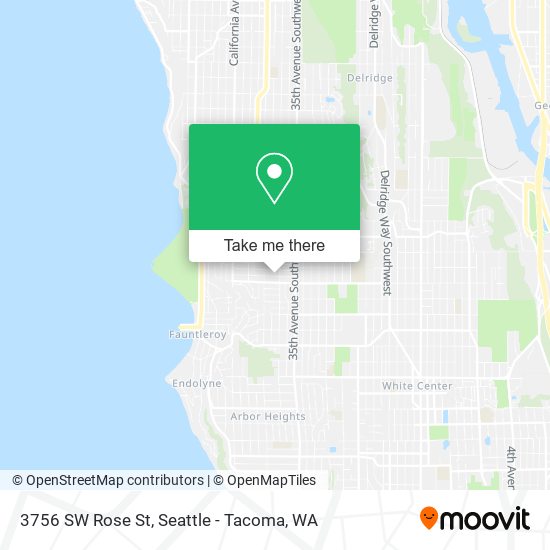 3756 SW Rose St map