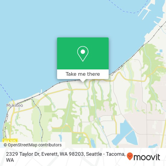 Mapa de 2329 Taylor Dr, Everett, WA 98203