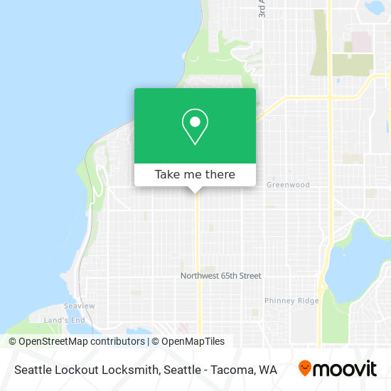 Seattle Lockout Locksmith map