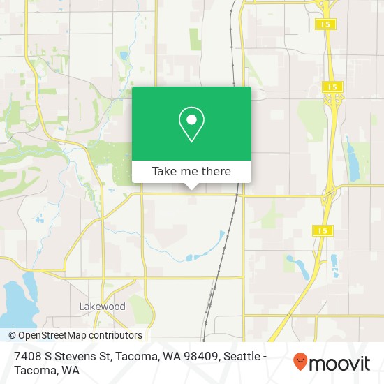 7408 S Stevens St, Tacoma, WA 98409 map