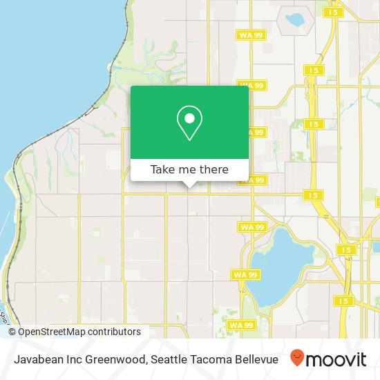 Mapa de Javabean Inc Greenwood, 8500 3rd Ave NW