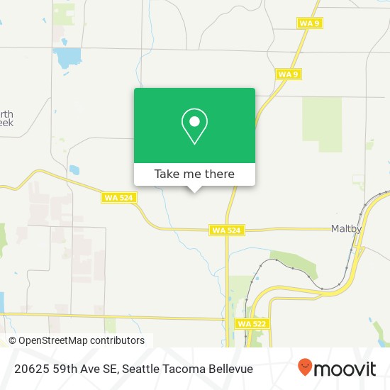 Mapa de 20625 59th Ave SE, Woodinville, WA 98072