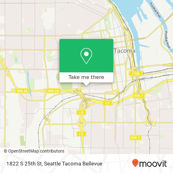 1822 S 25th St, Tacoma, WA 98405 map