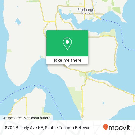 Mapa de 8700 Blakely Ave NE, Bainbridge Island, WA 98110