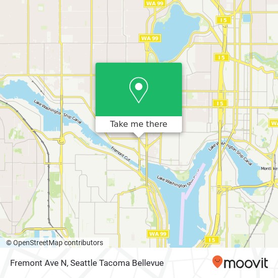 Fremont Ave N, Seattle, WA 98103 map