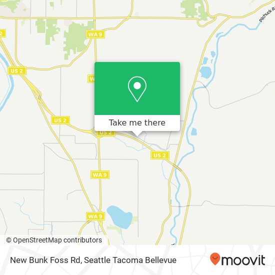 Mapa de New Bunk Foss Rd, Snohomish, WA 98290