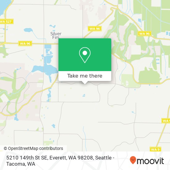 Mapa de 5210 149th St SE, Everett, WA 98208