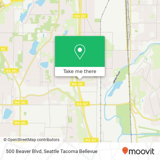 Mapa de 500 Beaver Blvd, Pacific, WA 98047