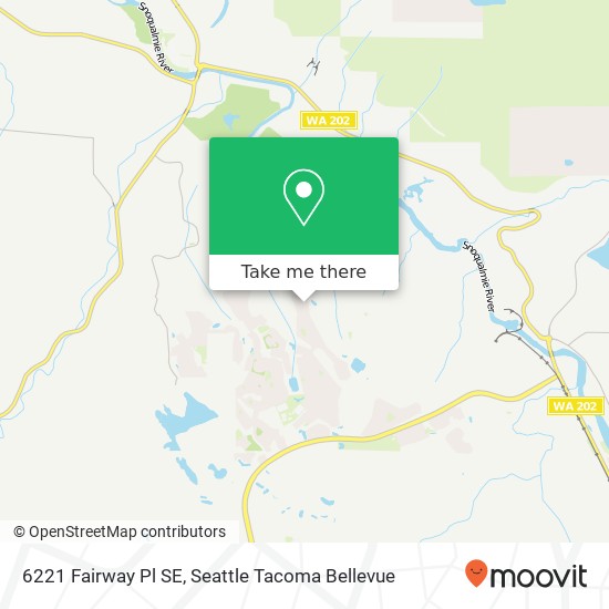 Mapa de 6221 Fairway Pl SE, Snoqualmie, WA 98065