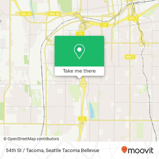 Mapa de 54th St / Tacoma, Tacoma, WA 98409