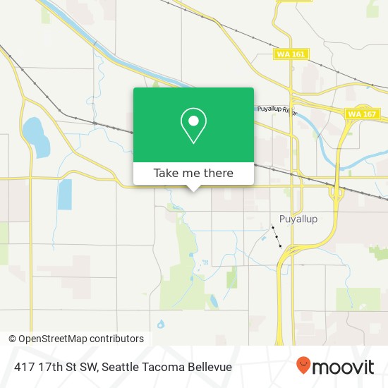 Mapa de 417 17th St SW, Puyallup, WA 98371