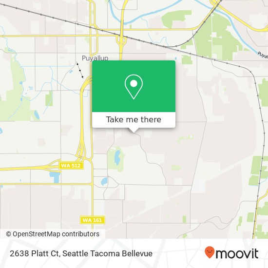 Mapa de 2638 Platt Ct, Puyallup, WA 98374