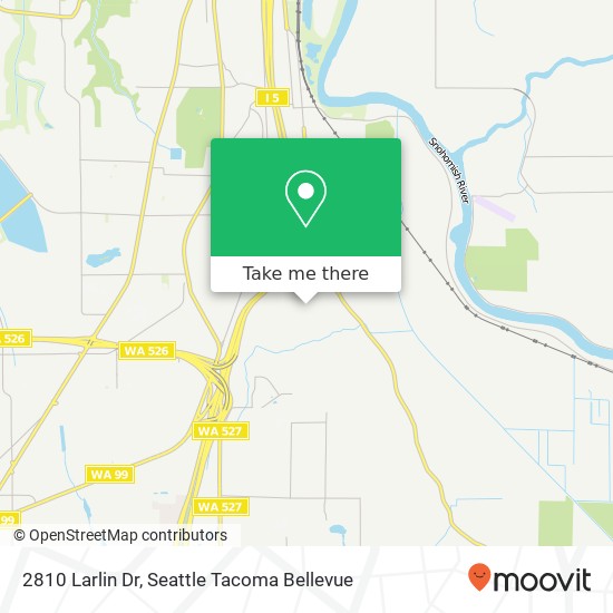Mapa de 2810 Larlin Dr, Everett, WA 98203